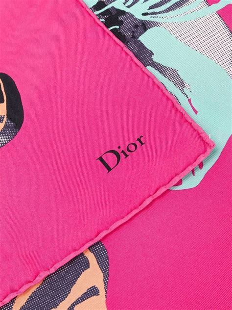 dior pink scarf|christian dior silk scarf hibiscus.